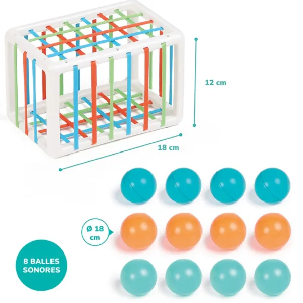 Ludi Jouets À Emboîter, À Empiler<Cube De Manipulation Avec Balles