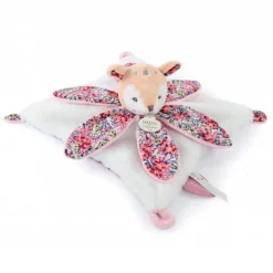 Doudou Et Compagnie Doudous<Doudou Faon Blanc Avec Petales Boh'Aime