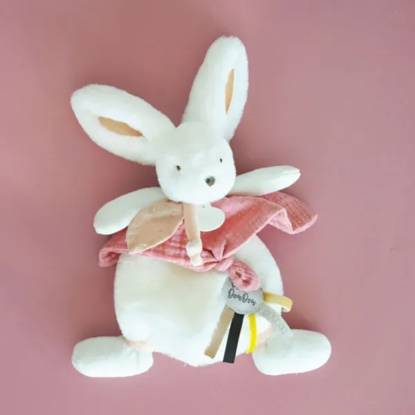 Doudou Et Compagnie Doudous<Doudou Happy Boho Lapin Corail