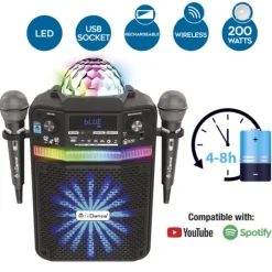 Music Star Enceintes Bluetooth Et Casques Audio<Enceinte Musicale Bluetooth Et Lumieres Groove Disco