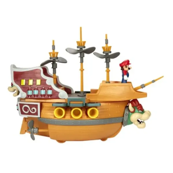 Jakks Pacific Figurines<Ensemble Mario Et Bateau Volant De Bowser