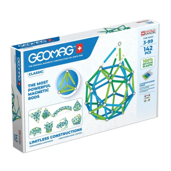 Geomag Constructions Magnétiques, Billes< - Ecocolor 142 Pieces Color