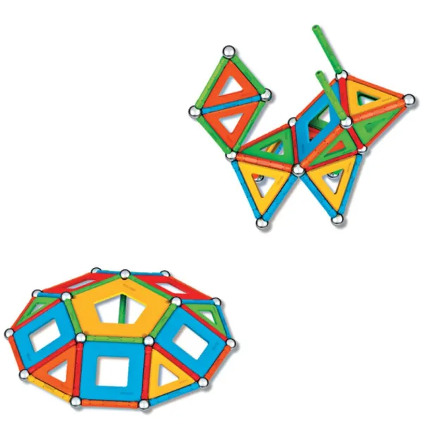 Geomag Constructions Magnétiques, Billes< - Ecofriendly 78 Pieces Panels Supercolor