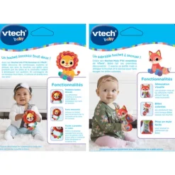 VTech Hochets, Anneaux De Dentition<Hochet Malo Le Renardeau Ou Leo Le Lionceau - Baby Loulous