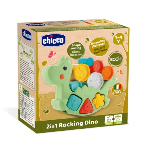 Chicco Jouets À Emboîter, À Empiler<Jeu D'éveil - Lino Le Dino 3 En 1 - Ecologique