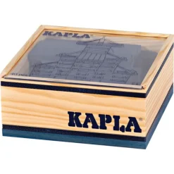 Kapla Planchettes Et Construction En Bois<-40 Planchettes En Bois Bleu Fonce