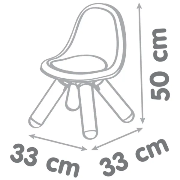 Smoby Décoration De La Chambre<Kid Chaise Grise