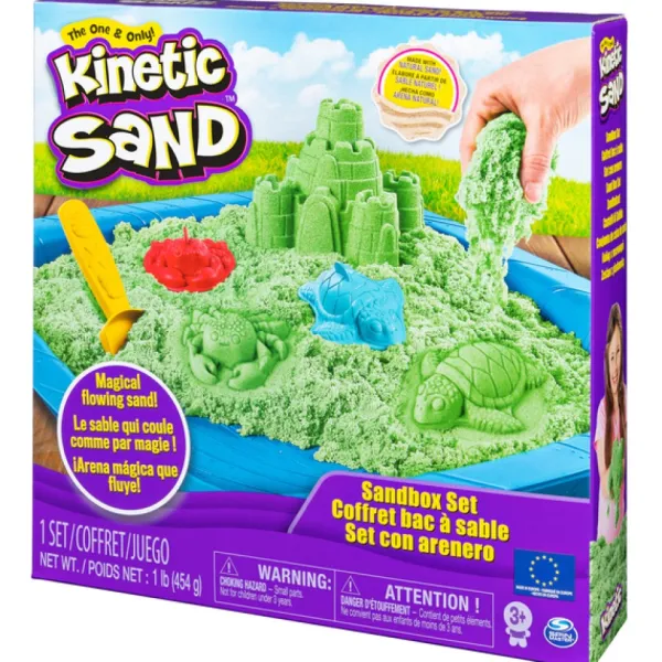 Spin Master Mosaïque, Sable Et Paillettes<Kinetic Sand - Coffret Chateau Et Son Bac - Sable Magique A Modeler