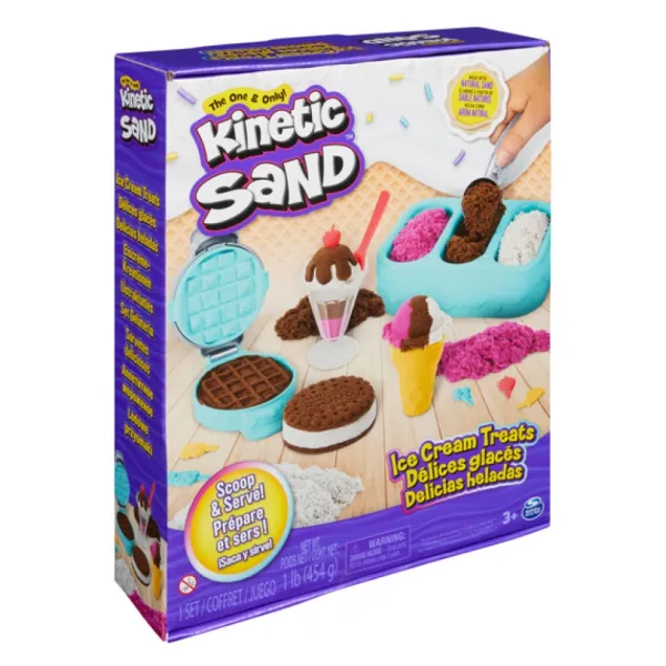 Spin Master Mosaïque, Sable Et Paillettes<Kinetic Sand - Coffret Delices Glaces - Sable Magique A Modeler