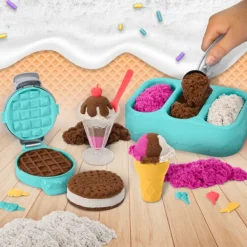 Spin Master Mosaïque, Sable Et Paillettes<Kinetic Sand - Coffret Delices Glaces - Sable Magique A Modeler