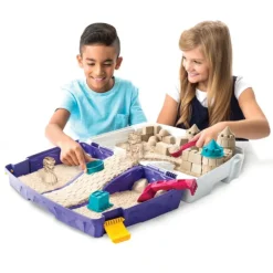 Spin Master Pate À Modeler, Modelage Et Gravure<Kinetic Sand - Mallette D'Activités - Sable Magique A Modeler