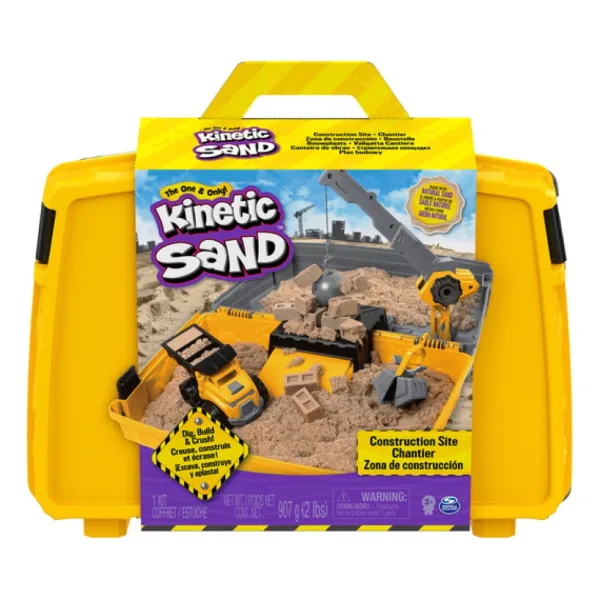 Spin Master Mosaïque, Sable Et Paillettes<Kinetic Sand - Mallette De Construction - Sable Magique A Modeler