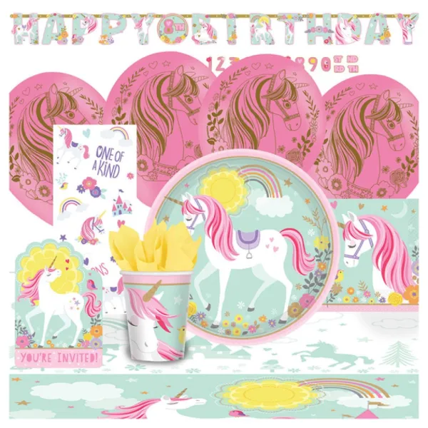 Amscan Anniversaire<Kit Anniversaire Licorne 8 Personnes