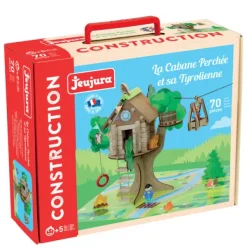 Jeujura Planchettes Et Construction En Bois<La Cabane Perchee Et Sa Tyrolienne En Bois 70 Pieces