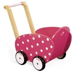 Janod Poussettes Poupons<Landau Framboisine En Bois