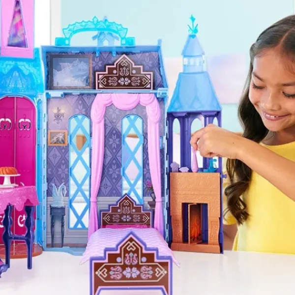 Mattel Maisons De Poupee<Le Chateau D'Arendelle Et Sa Poupee Elsa - La Reine Des Neiges