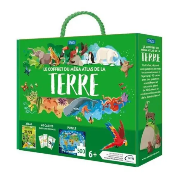 Sassi Junior Découverte De La Nature<Le Coffret Mega Atlas De La Terre