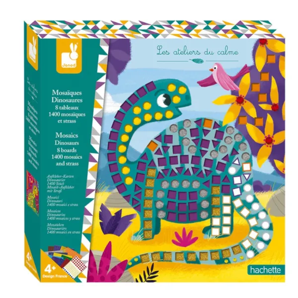 Janod Mosaïque, Sable Et Paillettes<Les Ateliers Du Calme - Mosaiques Dinosaures