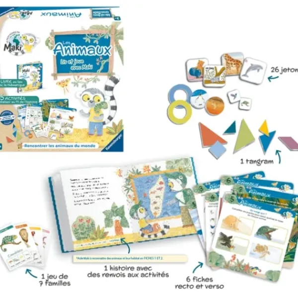 Ravensburger Découvrir Le Monde<Lis Et Joue Avec Maki - Les Animaux