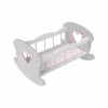 LOVE BEBE Accessoires Poupons<Lit A Bascule En Bois Pour Poupon