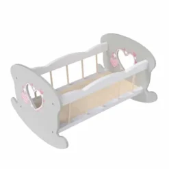LOVE BEBE Accessoires Poupons<Lit A Bascule En Bois Pour Poupon
