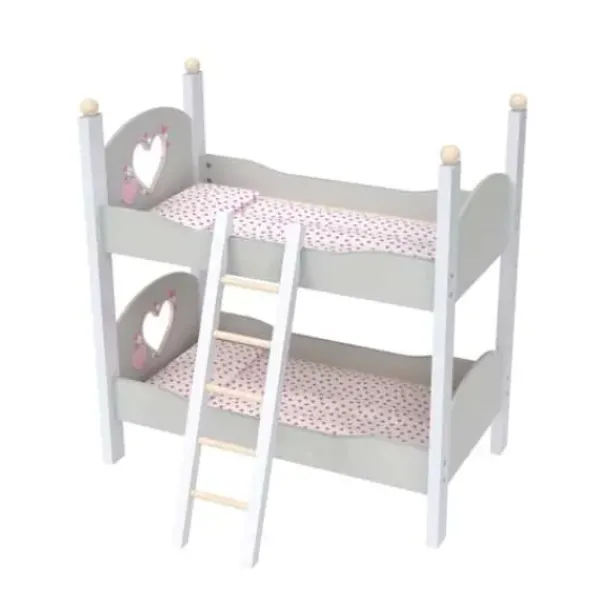 LOVE BEBE Accessoires Poupons<Lit Superpose En Bois 50 Cm