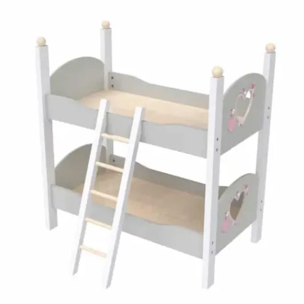 LOVE BEBE Accessoires Poupons<Lit Superpose En Bois 50 Cm