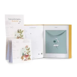 Moulin Roty Coffret Cadeaux, Naissance<Livre De Naissance - Les Trois Petits Lapins