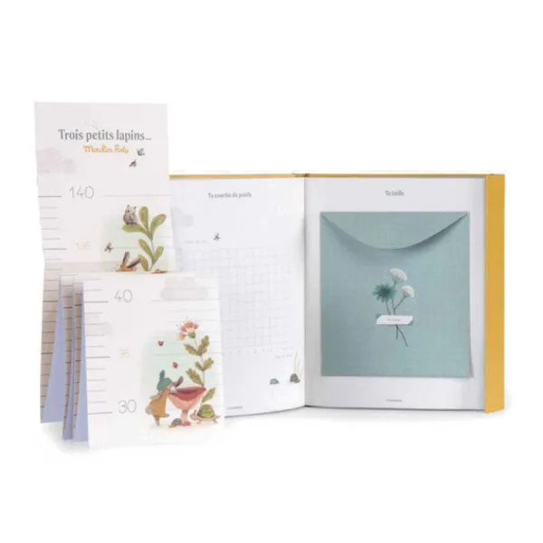 Moulin Roty Coffret Cadeaux, Naissance<Livre De Naissance - Les Trois Petits Lapins