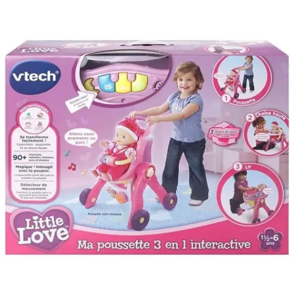 VTech Poussettes Poupons<Ma Poussette Interactive 3 En 1 - Little Love