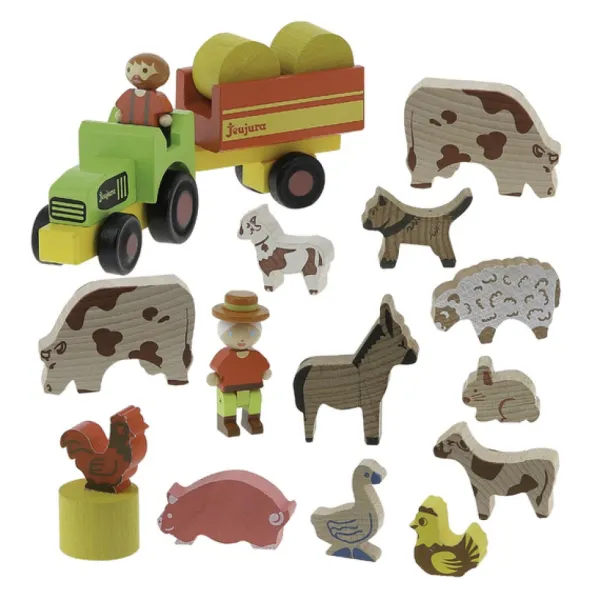 Jeujura Planchettes Et Construction En Bois<Ma Premiere Grande Ferme En Bois 130 Pieces