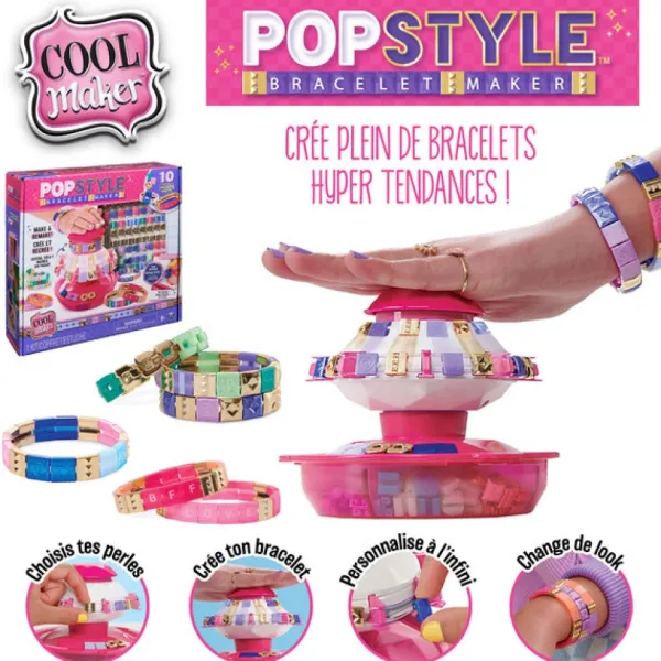Spin Master Mode, Bijoux, Décoration, Cosmetiques<Machine A Bracelet Pop Style - Cool Maker