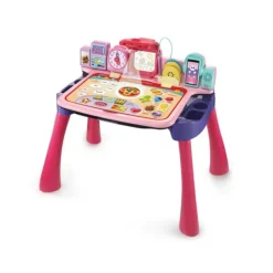 VTech Tableaux, Ardoises<Magi Bureau Interactif 5 En 1 Rose