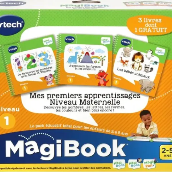 VTech Premiers Apprentissages<Magibook - Mes Premiers Apprentissages - Niveau Maternelle