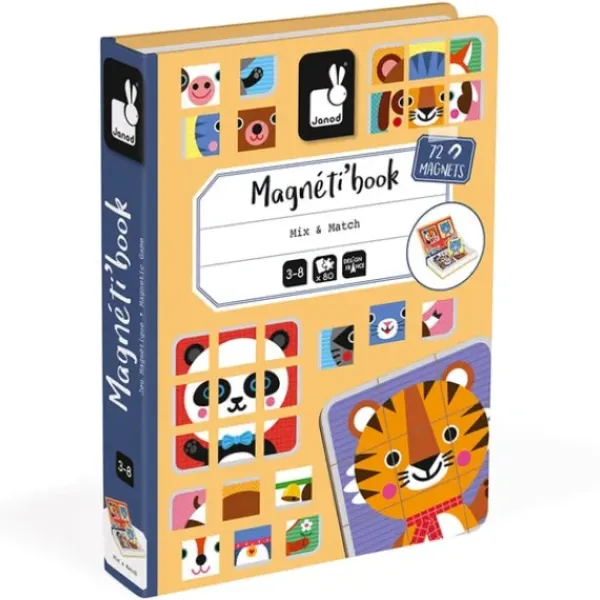 Janod Premiers Apprentissages<Magneti'Book - Mix And Match - Les Animaux