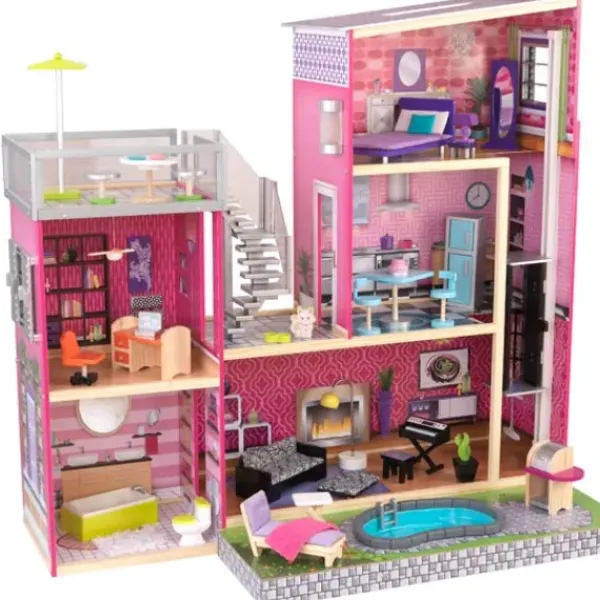 KidKraft Maisons De Poupee<Maison De Poupées Uptown