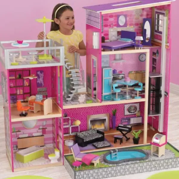KidKraft Maisons De Poupee<Maison De Poupées Uptown
