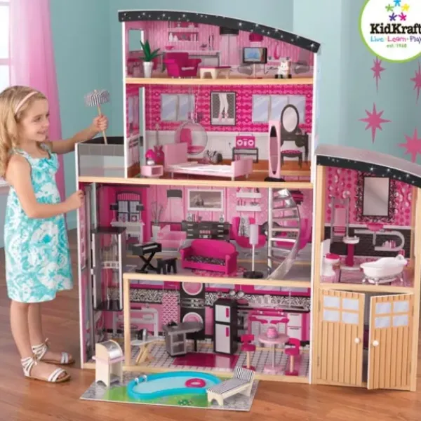 KidKraft Maisons De Poupee<Maison De Poupées Villa Sparkle