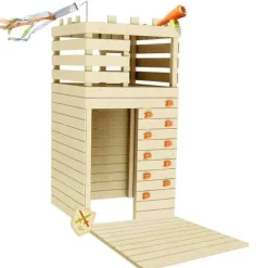 Soulet Cabanes Et Maisonnettes<Maison En Bois Avec Mur D'Escalade Knight