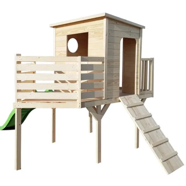 LG Distribution Cabanes Et Maisonnettes<Maison En Bois Bateau Avec Toboggan