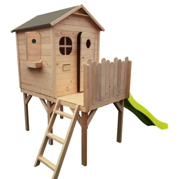 LG Distribution Cabanes Et Maisonnettes<Maison En Bois Medas Avec Toboggan