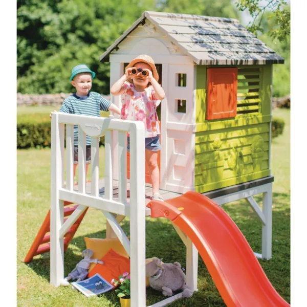 Smoby Cabanes Et Maisonnettes<Maison Pilotis Aire De Jeux Et Toboggan