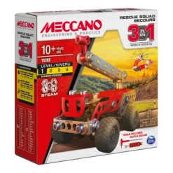 Meccano Meccano, Engrenages< - Vehicules De Secours 3 Modeles