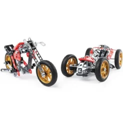 Meccano Meccano, Engrenages< - Voiture Et Moto 5 Modeles
