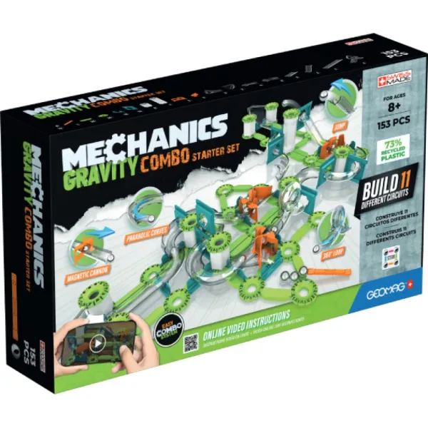 Gigamic Constructions Magnétiques, Billes<Mechanics Gravity Combo, 153 Pieces - Geomag