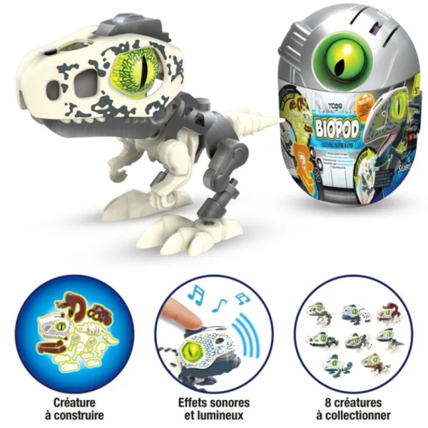 Ycoo Robots<Mini Robot Dinosaure A Construire - - Biopod - Capsule Aleatoire