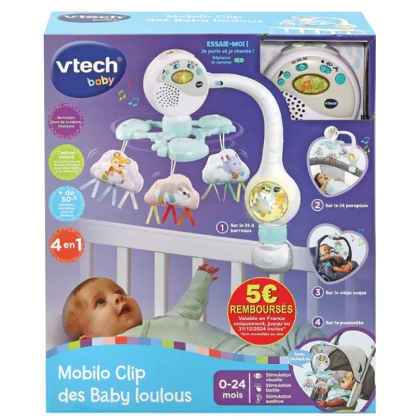 VTech Mobiles<Mobile Clip Des Baby Loulous