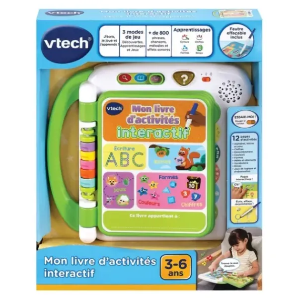 VTech Premiers Apprentissages<Mon Livre D'Activites Interactif