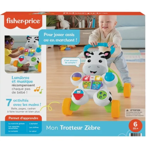 Fisher Price Porteurs & Jouets À Bascules<Mon Trotteur Zebre Parlant