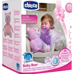 Chicco Veilleuses<Ourson Projecteur Baby Bear Rose